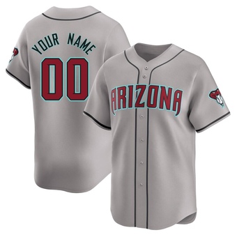 Limited Arizona Diamondbacks Custom Away Jersey - Gray