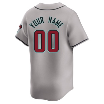 Limited Arizona Diamondbacks Custom Away Jersey - Gray