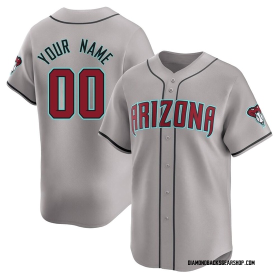 Limited Arizona Diamondbacks Custom Away Jersey - Gray