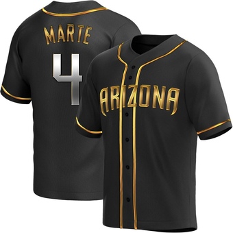 Replica Arizona Diamondbacks Ketel Marte Alternate Jersey - Black Golden