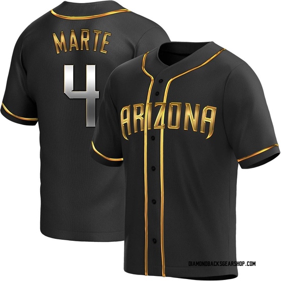 Replica Arizona Diamondbacks Ketel Marte Alternate Jersey - Black Golden