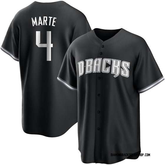 Replica Arizona Diamondbacks Ketel Marte Black/ Jersey - White