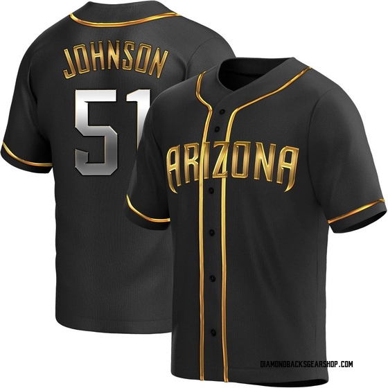 Replica Arizona Diamondbacks Randy Johnson Alternate Jersey - Black Golden